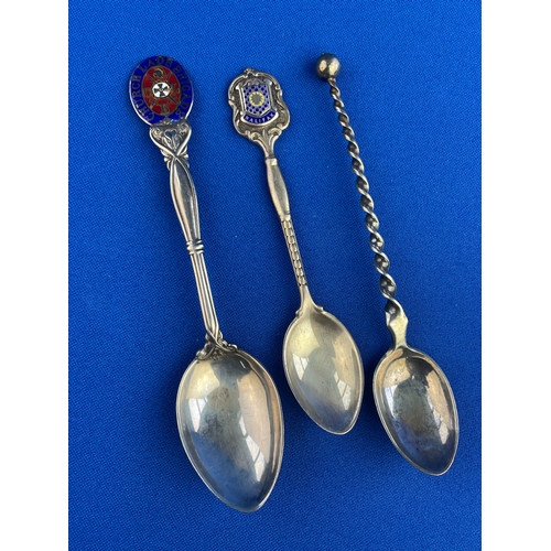 12 - Two Sterling Silver Spoons & One 850 Silver Spoon 34.9g