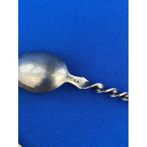 12 - Two Sterling Silver Spoons & One 850 Silver Spoon 34.9g