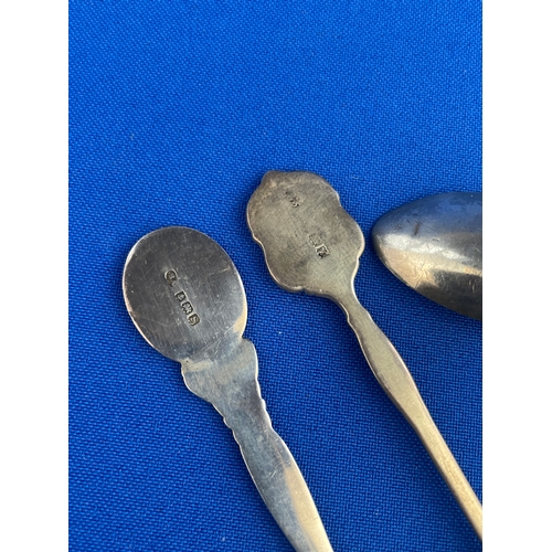 12 - Two Sterling Silver Spoons & One 850 Silver Spoon 34.9g