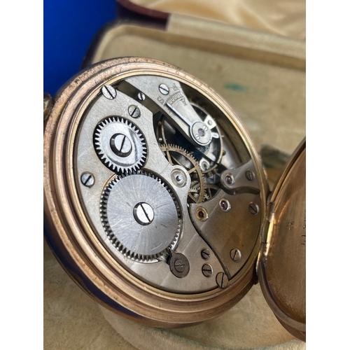 96 - Denison Cased Vintage Pocket Watch Working.