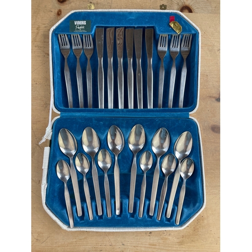 216 - Vintage Viners Stainless Steel Cutlery Canteen