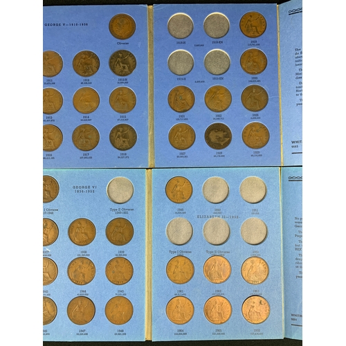 77 - Two Whitman Folders - Many Great Britain Pennies