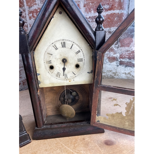 86 - Two Vintage Mantle Clocks