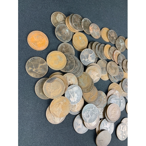 184 - Large Collection of Vintage Pennies largely dating around 1900