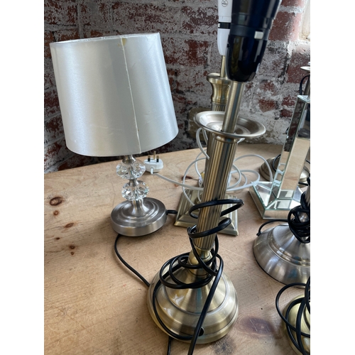 356 - Seven Table Lamps