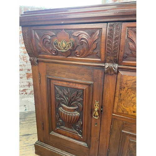 417 - Victorian Burr Walnut Sideboard