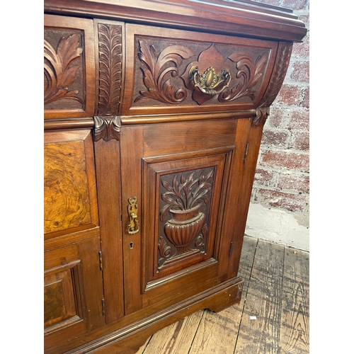 417 - Victorian Burr Walnut Sideboard