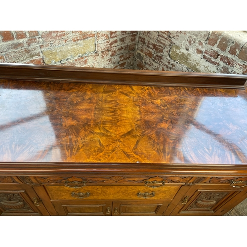 417 - Victorian Burr Walnut Sideboard