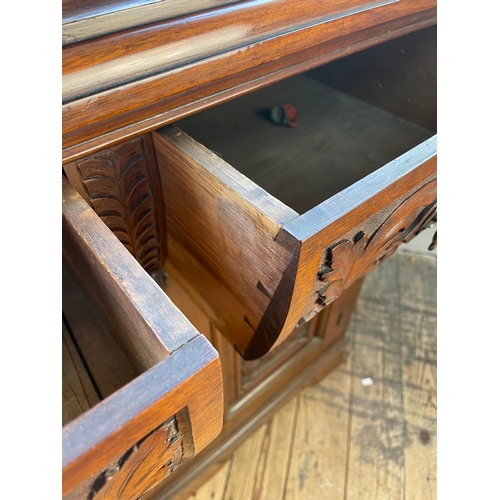 417 - Victorian Burr Walnut Sideboard