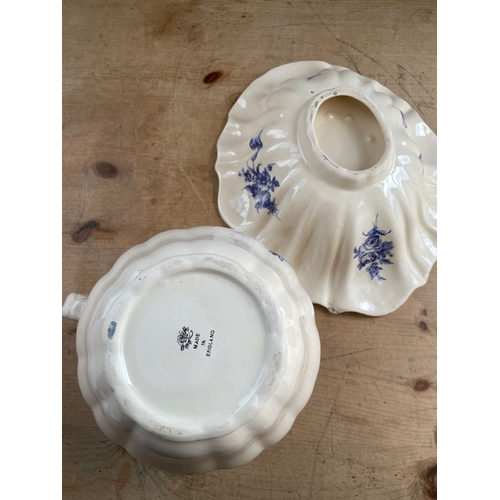 116 - Small Blue & White Wash Bowl & Jug