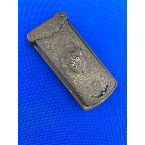 55 - W. Avery & Sons, Redditch - The Quadruple Golden Casket. Victorian Brass Needle Case