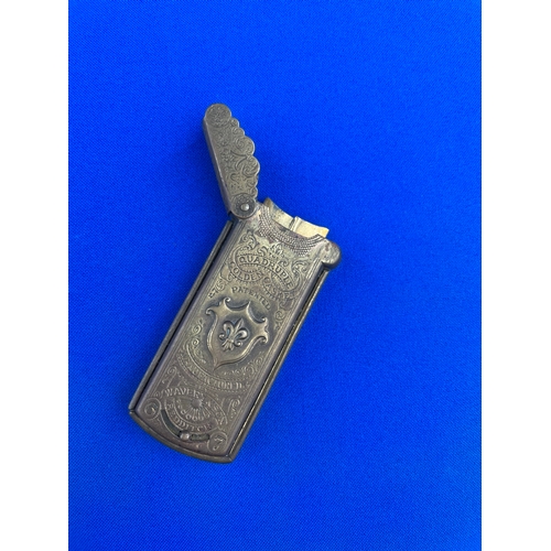 55 - W. Avery & Sons, Redditch - The Quadruple Golden Casket. Victorian Brass Needle Case