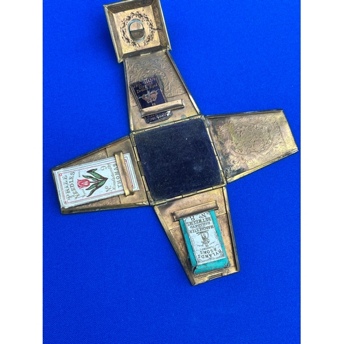 52 - W. Avery & Sons, Redditch - Postal Weight. Victorian Brass Needle Case