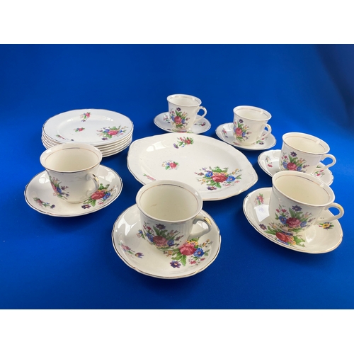 268 - Nice Floral Design Tea Service