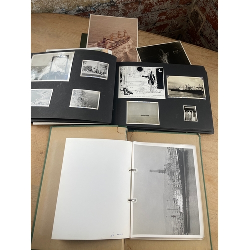 105 - Two Vintage Photograph Albums, Many Nautical Pictures