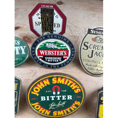 72 - 10 Vintage Beer Pump Clips Breweriana Interest