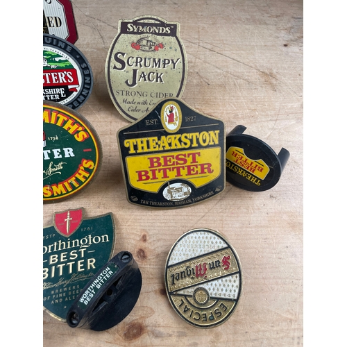 72 - 10 Vintage Beer Pump Clips Breweriana Interest