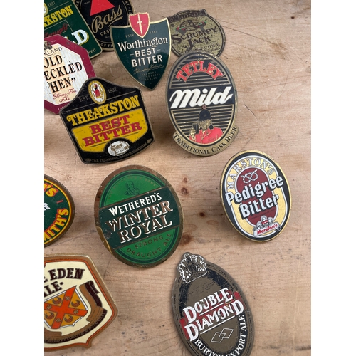 73 - 14 Vintage Beer Pump Clips Breweriana Interest