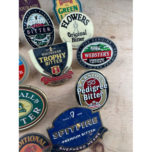 74 - 13 Vintage Beer Pump Clips Breweriana Interest