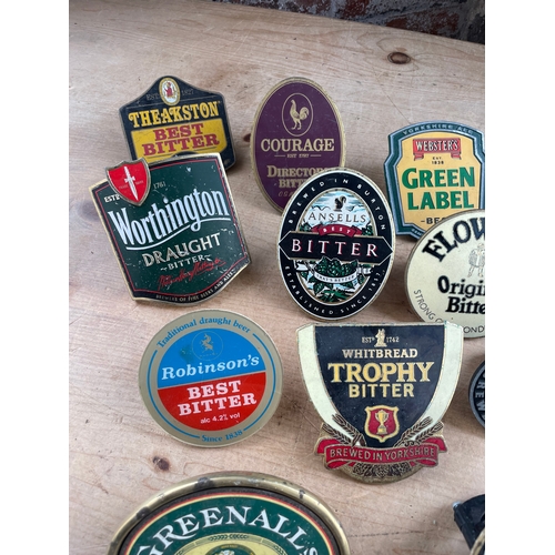 74 - 13 Vintage Beer Pump Clips Breweriana Interest