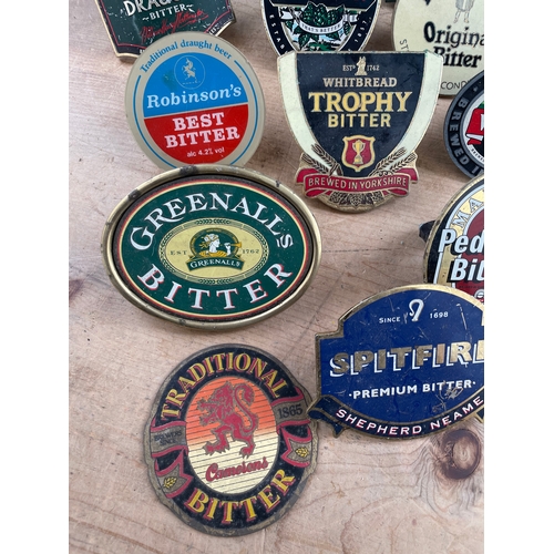 74 - 13 Vintage Beer Pump Clips Breweriana Interest