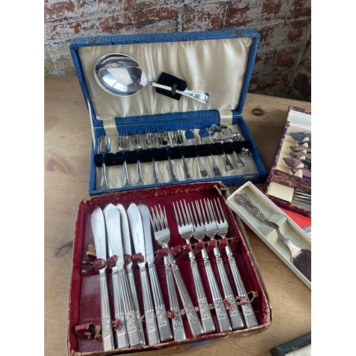 84 - Boxed Sets Of EPNS Flatware