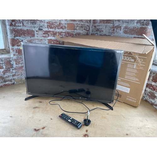 198 - Samsung T4300 32 inch TV With Box & Control. Untested.