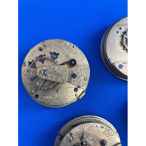 31 - Four Pocket Watch Movements For Spares Or Repair