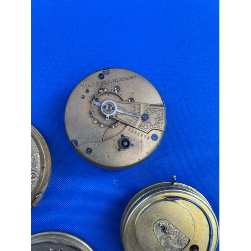 31 - Four Pocket Watch Movements For Spares Or Repair