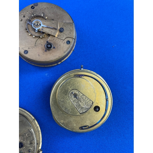 31 - Four Pocket Watch Movements For Spares Or Repair