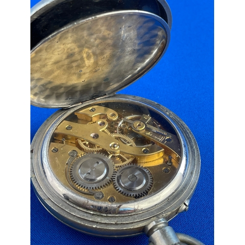 36 - Large Working Vintage Pocket Watch 2.7 Inches Diameter