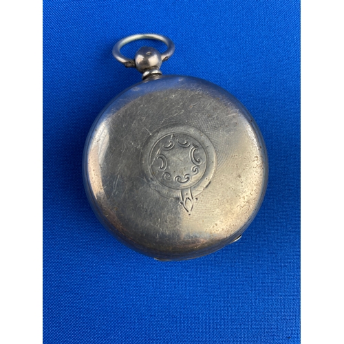 42 - Victorian Silver (London 1976) Pocket Watch Working