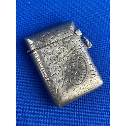 20 - 1905 Birmingham Silver Vesta Case 24g