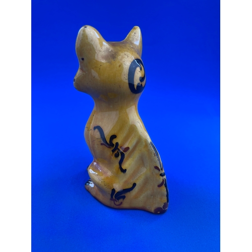 257 - Hart & Moist HM Exeter Pottery Cat Figure