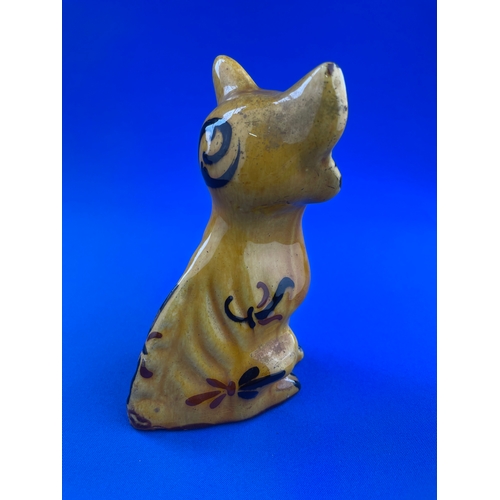 257 - Hart & Moist HM Exeter Pottery Cat Figure