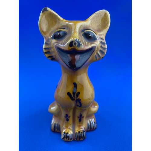 257 - Hart & Moist HM Exeter Pottery Cat Figure