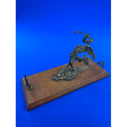 120 - Edwardian Brass Gong Holder