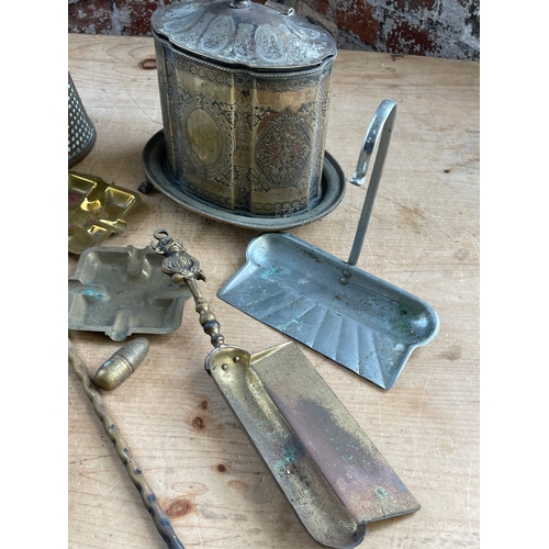 123 - Group Of Vintage Metalware Items Inc. Trench Art