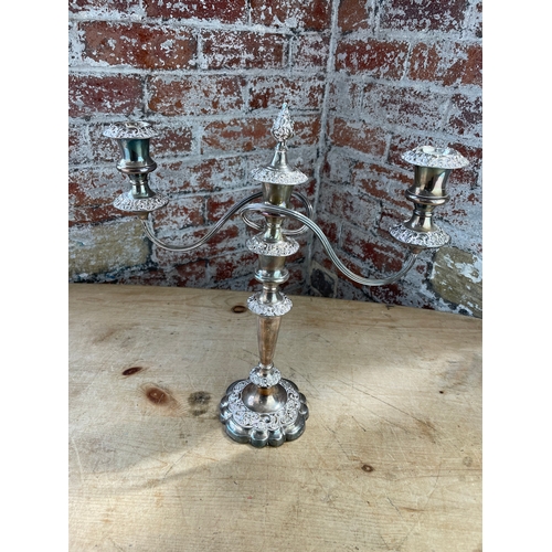 126 - Large 14inch EPNS Candelabra.