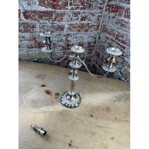 126 - Large 14inch EPNS Candelabra.