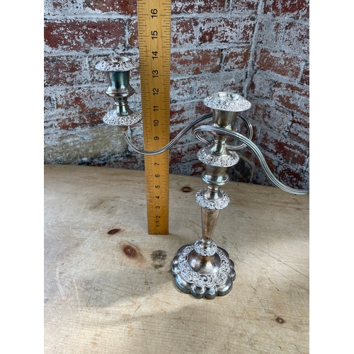 126 - Large 14inch EPNS Candelabra.