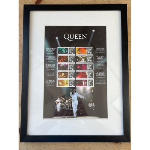 144 - Queen Limited Edition Presentation Royal Mail Framed Stamps