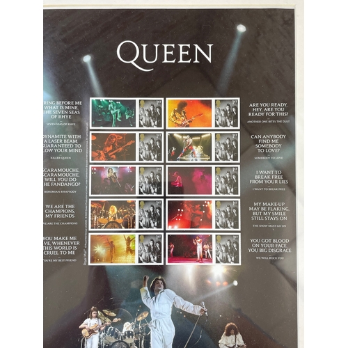 144 - Queen Limited Edition Presentation Royal Mail Framed Stamps