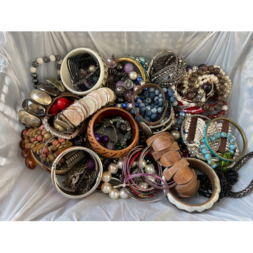 172 - Box Of Costume Jewellery Bracelets & Bangles