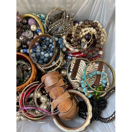 172 - Box Of Costume Jewellery Bracelets & Bangles