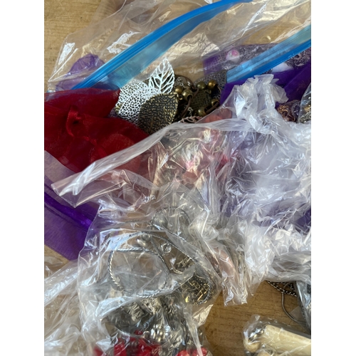 174 - Bag Of Costume Jewellery Inc Bone Necklace