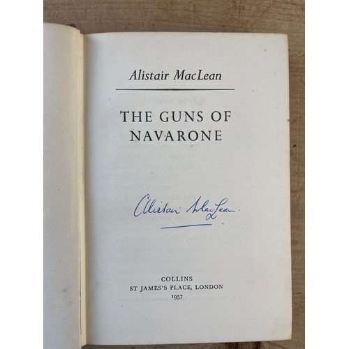 311 - Signed Alistair Maclean 1st Edition The Guns Of Navarone. Autograph To The Title Page. Missing Dust ... 