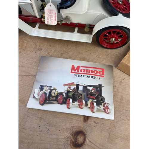 214 - Mamod SA1 Steam Roadster Boxed, Loose Seat, Inc Original Fuel Tablets & Labels. Looks Unused.