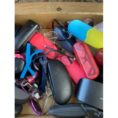 352 - Box Of Glasses, Sunglasses & Cases