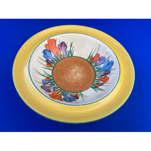 248 - Clarice Cliff Bowl, Hand Painted Crocus Pattern From The Bizarre Range c1920s